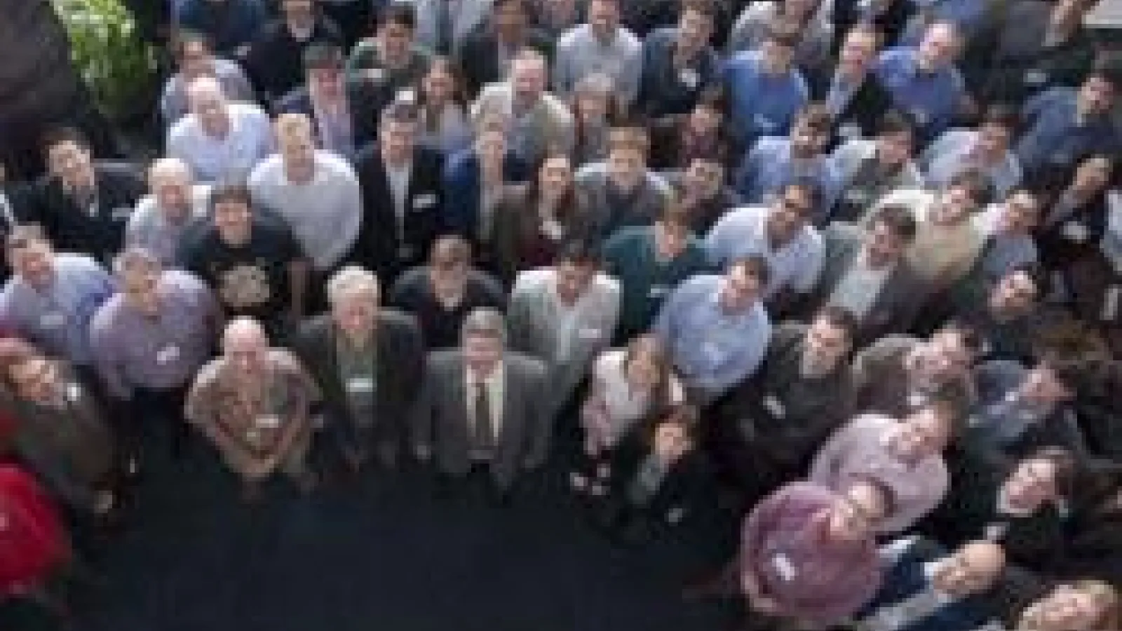 Group photo of Omega Laser Facility users meeting attendees